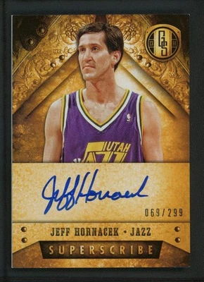 2013-14 JEFF HORNACEK 069/299 AUTO PANINI GOLD STANDARD SUPERSCRIBE AUTOGRAPHS - Image 1 of 2