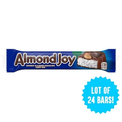 Almond Joy Coconut And Almond Chocolate Candy Bar 1.61oz 24 Count - Image 1 of 4