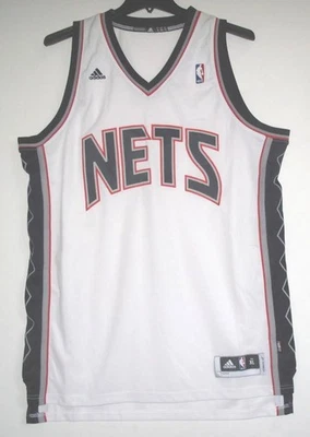 ADIDAS NJ (now BROOKLYN) NETS SWINGMAN BLANK WHITE TEAM JERSEY XL - Image 1 of 4