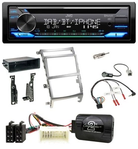 JVC Bluetooth Lenkrad USB DAB CD Autoradio für Hyundai IX55 2009-2012 silber - Bild 1 von 11