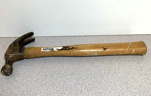 Vintage Stanley 11,8oz. Klauenhammer - Original 10" Holzgriff (W-73) - Bild 1 von 10