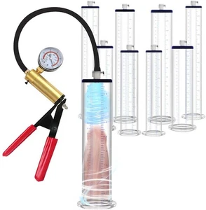 Acryl Zylinder für Vakuum Penispumpe unverjüngt 9 & 12 Zoll mit weiblichem Ventil - Bild 1 von 44