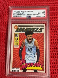 2019 Panini Net Marvels Ja Morant Press Proof #9 Grizzlies SSP RC PSA 8 - Picture 1 of 2