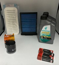 KIT TAGLIANDO 3 FILTRI 3 LT PETRONAS 10W40 E CANDELE TOYOTA AYGO...
