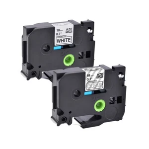 2x d'étiquettes de Cassette 18mm Compatible avec Brother TZ 241 TZ 145 PT-1700 - Photo 1/4