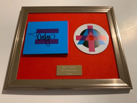 SIGNED/AUTOGRAPHED TOMMY LEE - ANDRO FRAMED CD PRESENTATION. MOTLEY CRUE Cover