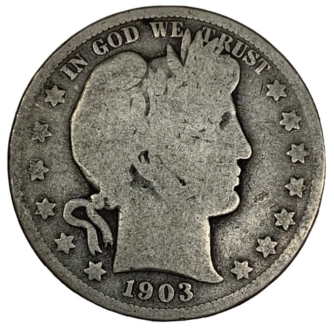 1903 -O Barber Half Dollar G/ VG Cover