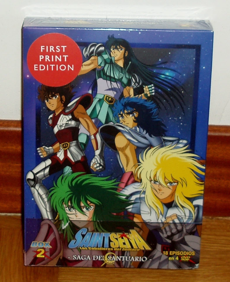 SAINT SEIYA LOS CABALLEROS DEL ZODIACO 4 DVD SAGA DEL SANTUARIO BOX 2 PRECINTADO - Imagen 1 de 1