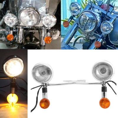 Kit de barra de lámpara de señales de giro de luz antiniebla para motocicleta Harley Foto 1 de 4