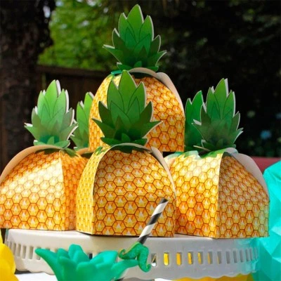 10/50/100Pcs Pineapple Sweet Candy Gift Boxes Christmas Wedding Party Favour Bag - Image 1 of 4