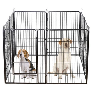 40" 8 Panel Detachable Exercise Fence Metal Dog Playpen Multiple Shap For Pet - Picture 1 of 23