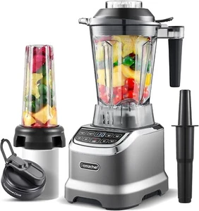 AMZCHEF Blender Smoothie Maker with Two Ways, 3 Speed Control & 4 Pre-Setting - Picture 1 of 9