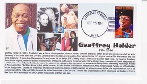 6° Cachets Geoffrey Holder Memorial Cover dancer actor James Bond villain  - Picture 1 of 1