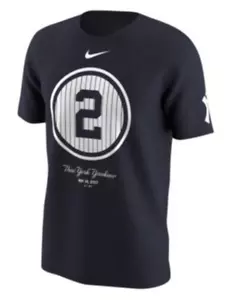 NIKE CAPTAIN DEREK JETER JORDAN RE2PECT THE CAPTAIN Monument Park Camiseta AZUL - Imagen 1 de 1