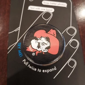 Nuevo accesorio para teléfono con enchufe pop logotipo universitario de vaqueros de la Universidad Estatal de Oklahoma - Imagen 1 de 5