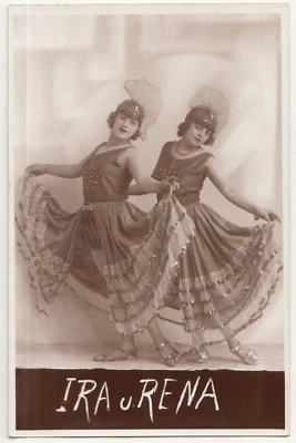 Foto Ak zwei Tänzerinnen Tanz Ira & Rena Zirkus Circus um 1930 !(A2504 - Bild 1 von 2