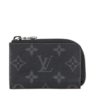 LOUIS VUITTON Monogram Eclipse Portemone Jules Coin case Coin Pocket M63536 ... - Picture 1 of 8