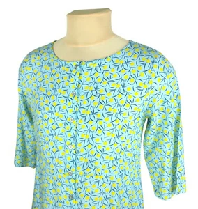 Moshiki Damen Mini-Shirt-Kleid blau Baumwolle halbarm Größe M - Bild 1 von 13
