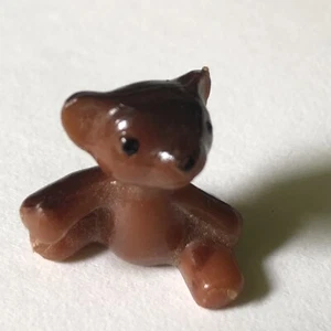 Miniature Bear Tiny Brown Bear Hong Kong Collectible - Picture 1 of 2