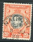 Kenya Uganda Tanganyika SG139 1938-54 KGVI 20c black & orange used