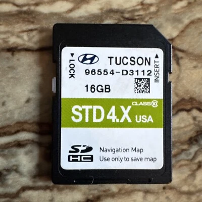OEM 2016 HYUNDAI TUCSON NAVIGATION SD CARD USA MAP GPS 96554- D3112 - Image 1 of 2