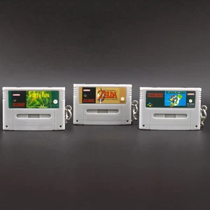 Super Nintendo / SNES Schlüsselanhänger / Keychain - Miniatur Spielmodul - Bild 1 von 55