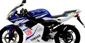 Yamaha TZR 50 02-09 Rossi Blue noFiat EDITION DEKOR DECAL KIT Aufkleber Verkleid - Bild 1 von 2