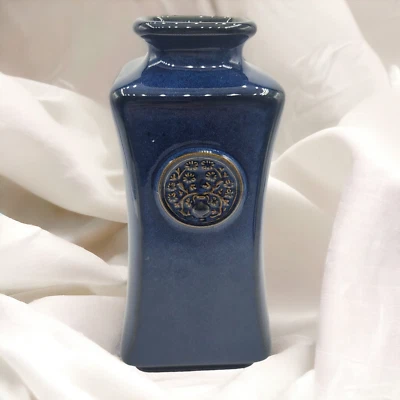 "Florero azul mercado bazar tradicional moderna casa de campo elegante 9""" Foto 1 de 4