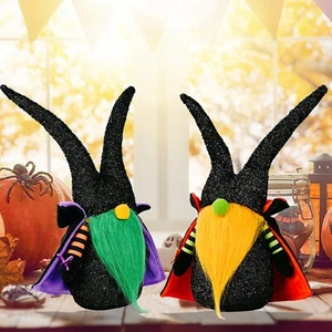 2PCS Handmade Cloak Gnomes Rudolph Standing Faceless Dolls Home Ornament Gift - Picture 1 of 8