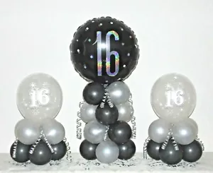 16° COMPLEANNO - ETÀ 16 - DISPLAY PALLONCINO IN LAMINA - CENTROTAVOLO - DECORAZIONI - Foto 1 di 1