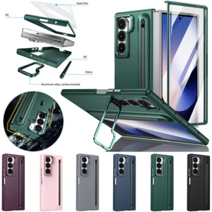 For Samsung Galaxy Z Fold6 5 4 3 Shockproof Case Full Screen Cover w/ Pen Holder - Picture 1 of 87
