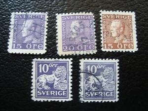 SUEDE - timbre yvert/tellier n° 195a x2 128a 131a 211a  oblitere (A42)  - Imagen 1 de 1