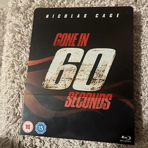 GONE IN 60 SECONDS - UK Region Free BLU RAY STEELBOOK - Nicolas Cage - Picture 1 of 13