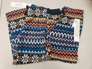 Old Navy Printed Microfleece Pajama Joggers & Pants Girls M 8 Navy Fair Isle - Picture 1 of 3