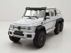Mercedes G 63 AMG 6x6 Pick Up 2015 weiß Modellauto 1:24 Welly - Bild 1 von 9