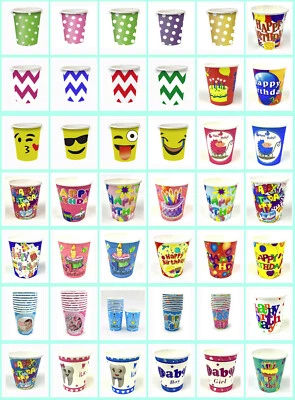 AEX Disposable Paper Cups Coffee Cups Kraft Cups Party Cups For Hot & Cold Drink - Image 1 of 3