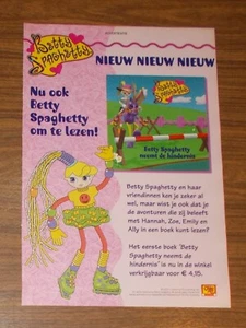 Seltene Werbung vintage BETTY SPAGHETTY Puppe mit Pferd NL 2002 - Bild 1 von 1