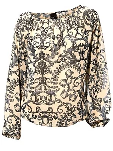 NUEVA TÚNICA GITANA DE MANGA LARGA IMPRESA SEÑORA POR MEJORES CONEXIONES TALLAS 12-26 - Imagen 1 de 3