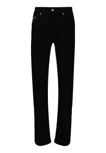 NUEVO CON ETIQUETAS VERSACE JEANS COUTURE SLIM-FIT MID RISE JEANS 76GAB5S0 CDW00909 NEGRO - Imagen 1 de 4