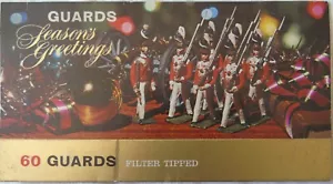 Vintage Carreras Guards Christmas Sleeve For 60 Cigarettes C1970s - Picture 1 of 2