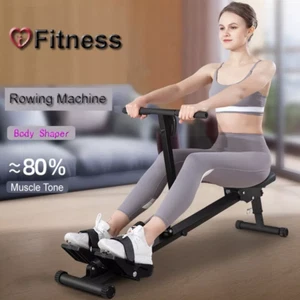 Rowing Machine Exercise Fitness Gym Home Cardio Rower Resistance - Picture 1 of 14