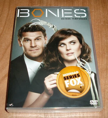 Bones 8ª Season Complete 6 Discs DVD 24 Episodes New (Sleeveless Open) R2 - Image 1 of 3