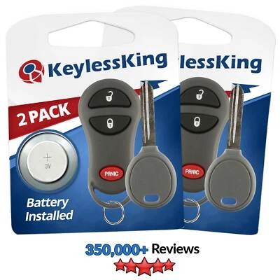 2 for 1999 2000 2001 2002 2003 2004 Jeep Grand Cherokee 56036860 Remote Set - Image 1 of 4