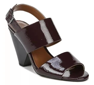 FRANCO SARTO Eiffel Women’s Heel Sandals Slingback Brown Merlot 9 M  NWOB - Picture 1 of 5