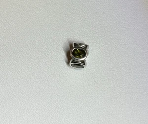 Retired!! Authentic Pandora Green Oval Lights Bead 790311GCZ - Picture 1 of 2