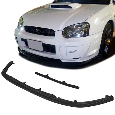 [SASA] Fit for 04-05 Subaru Impreza WRX STi S203 OE PU Front Bumper Lip Spoiler - Image 1 of 4