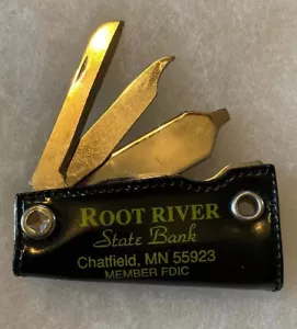 Chatfield MN Minnesota ROOT RIVER BANK Werbemesser Feile 135 Jahre Rochester - Bild 1 von 3