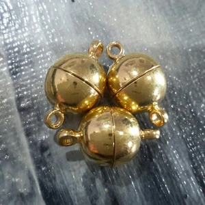 Brass Magnetic Clasp, Gold, 16x10mm, 5 sets, Free postage Oz Seller - Picture 1 of 3