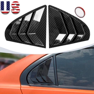 Aspecto de carbono para Mitsubishi Lancer EVO 2009-2016 ventana lateral persiana persiana moldura - Imagen 1 de 8