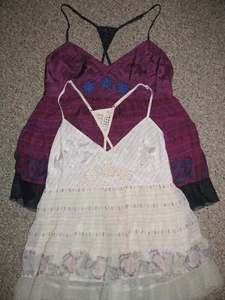 NEW FREE PEOPLE Danielle PrintedApron CAMI TOP 4 6 8 12 - Picture 1 of 24